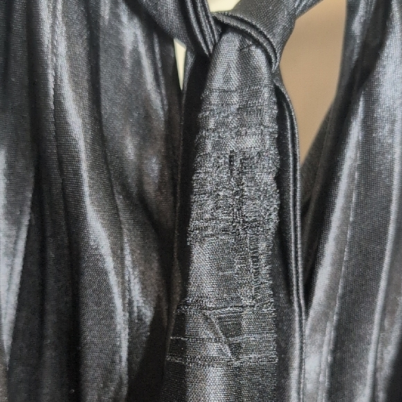 Scarlett Shimmering Black Pleated Mini Dress - Picture 6 of 9